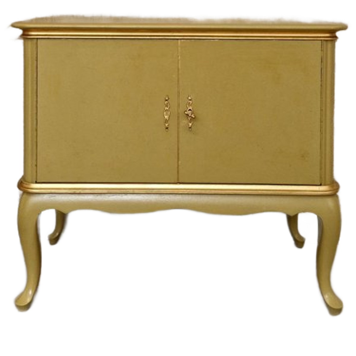 French Stijl Dressoir In Oker En Goud image 1