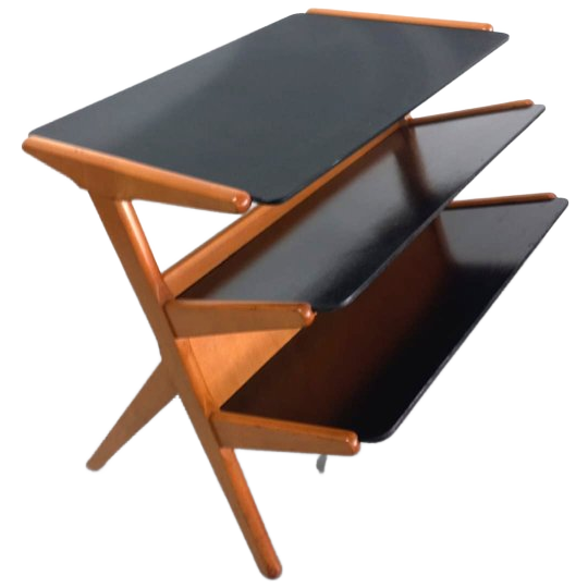 Zeldzaam Wim Den Boon (attrib) Modernistische Side Table Wandmeubel image 1