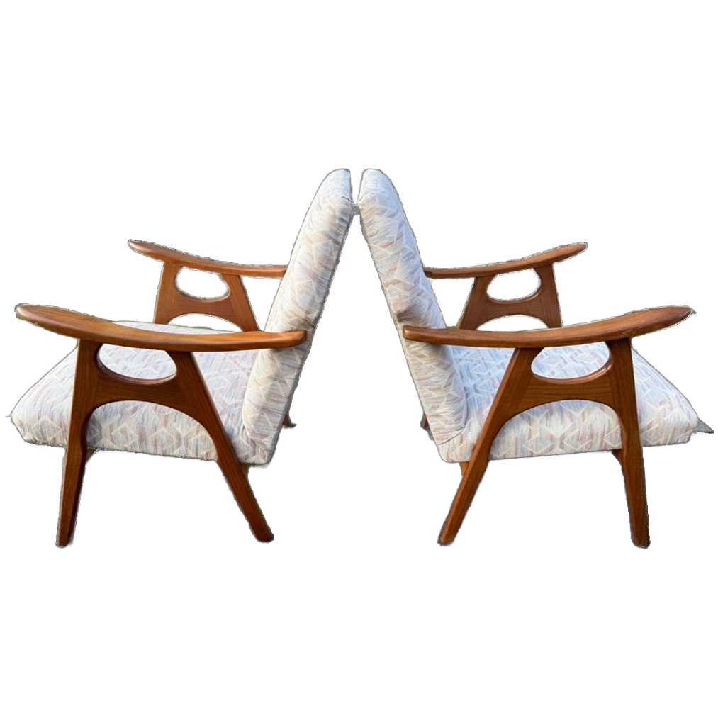 Set Van 2 Vintage Relax Stoelen image 1