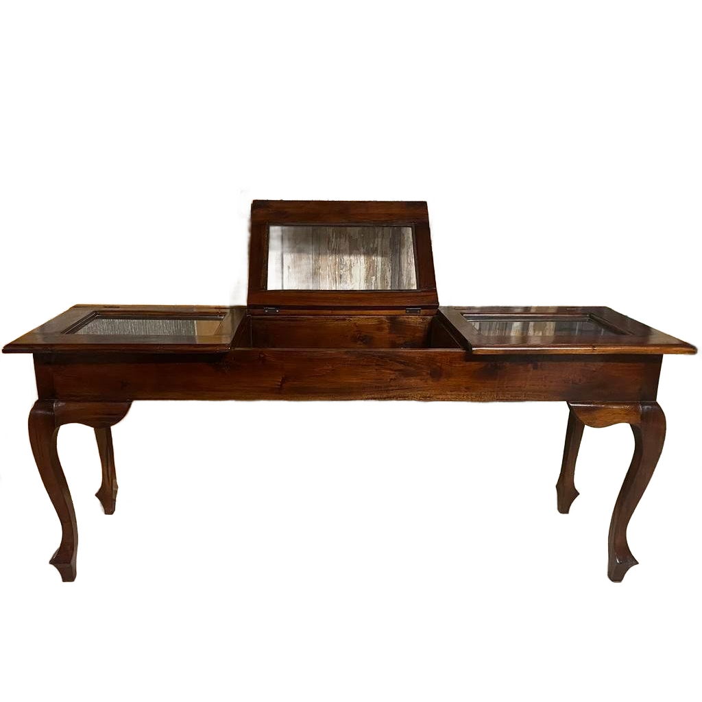 Exclusieve Oude Toonbank, Vitrine-tafel, Sidetable. image 1