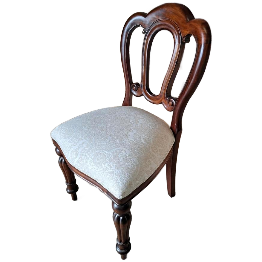 Klassieke Slaapkamer Stoel Mahonie Hout 50x40cm En 92cm Hoog image 1