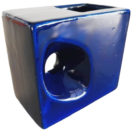 Mid-century Blauw Vaasje Sculptuur Afina Rijnsburg 1970’s image 1