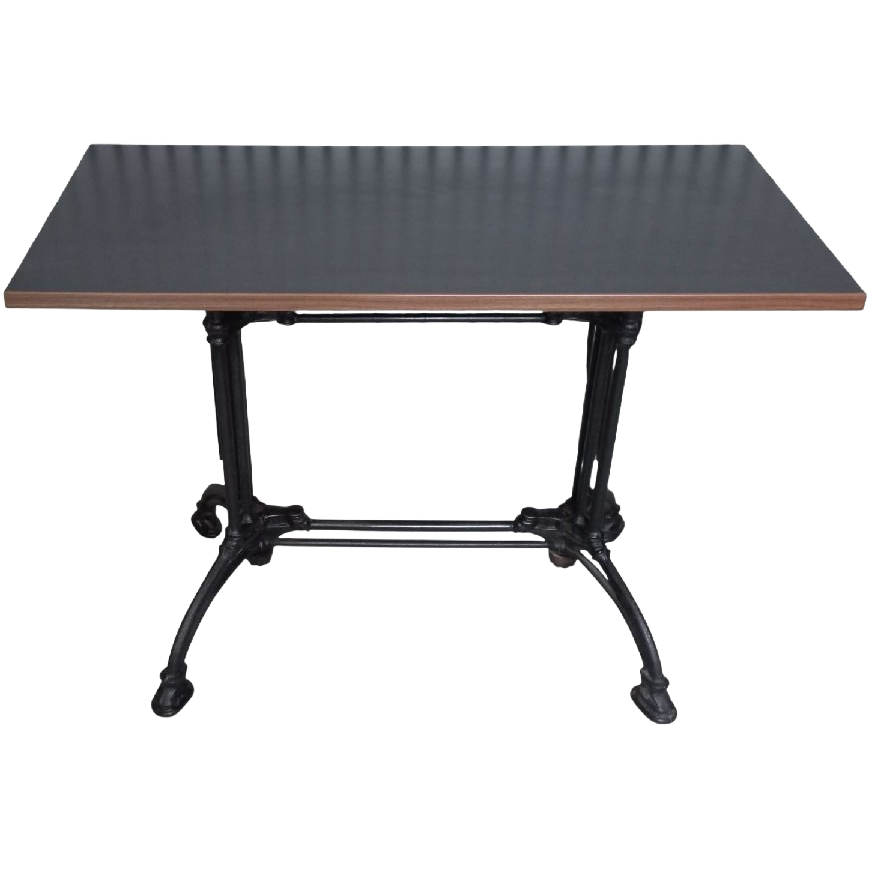 Gietijzeren Grote Terrastafel Met Formica Tafelblad. image 1