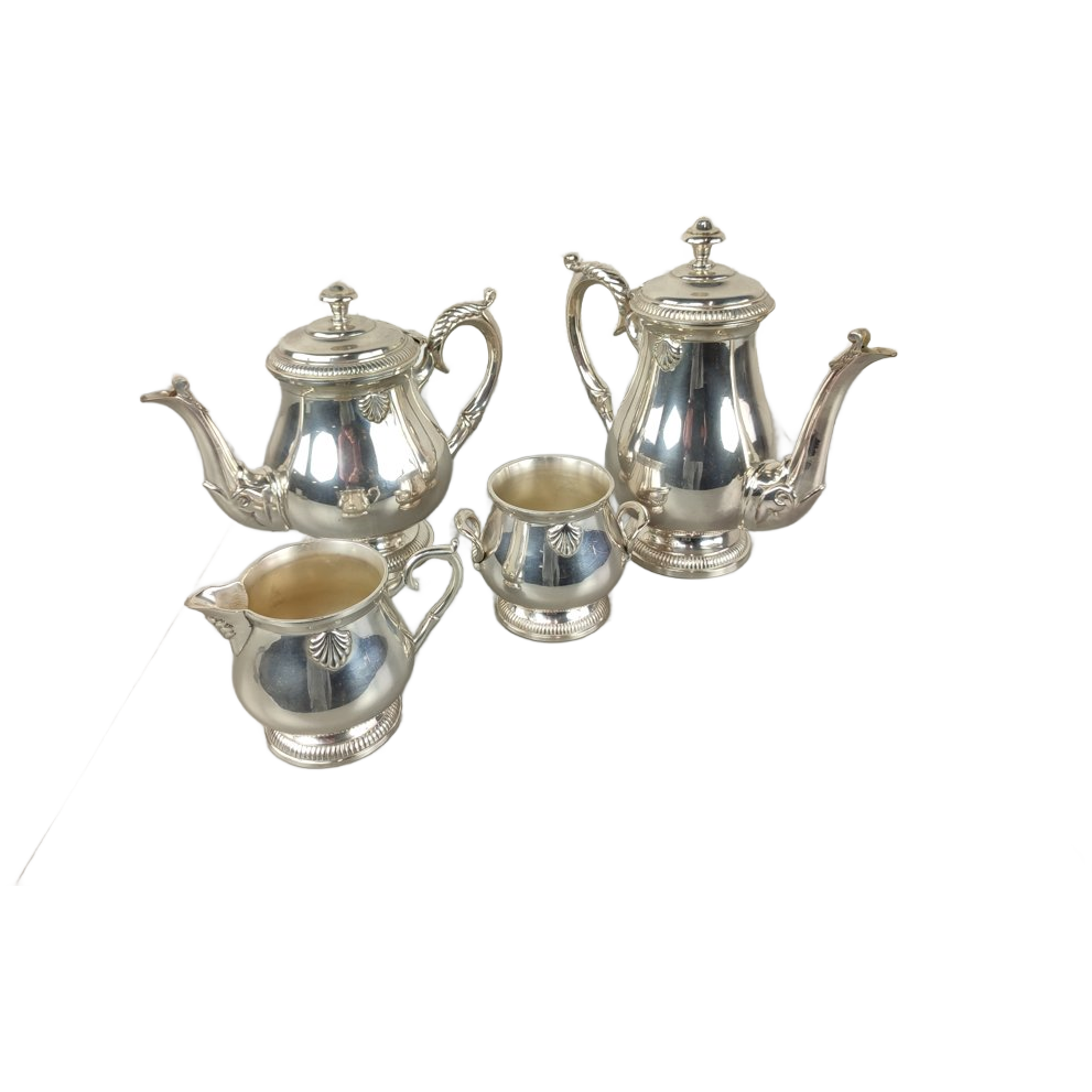 Verzilverd Thee & Koffie Servies image 1
