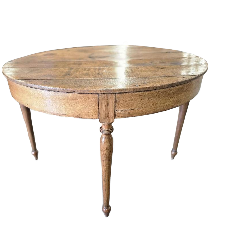 Brocante Houten Ronde Tafel / Consoletafel image 1