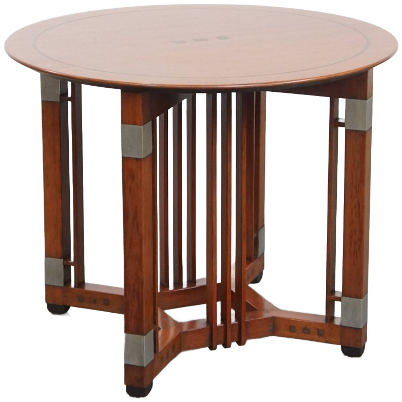 Mooie En In Goede Staat Verkerende Ronde Art Deco Schuitema Design Bijzet/ Salontafel image 1