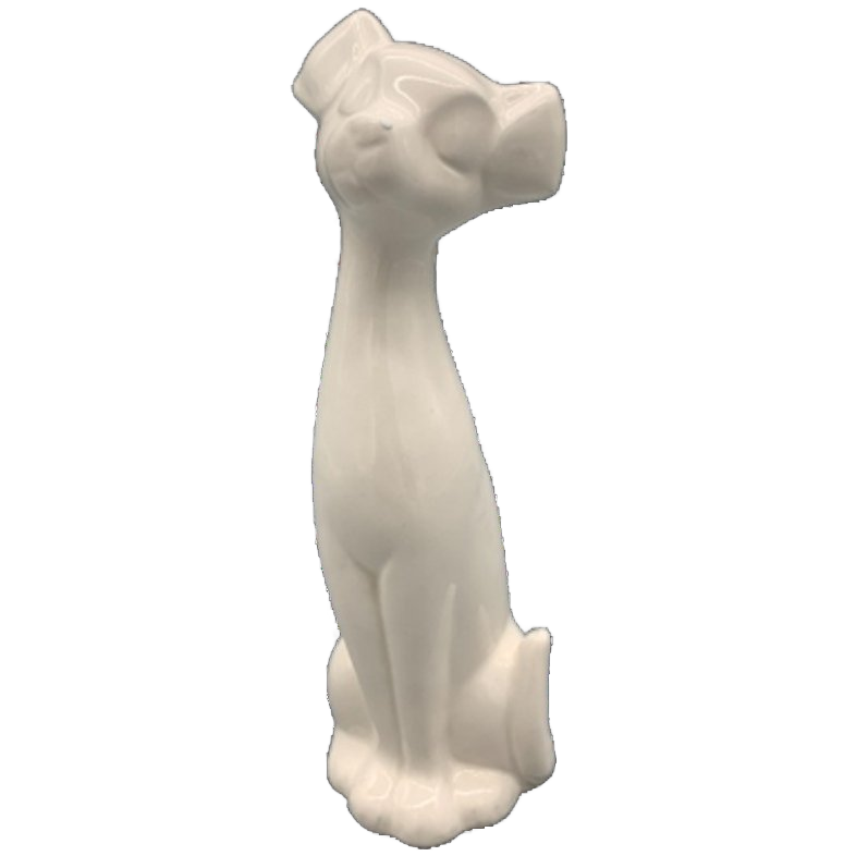 Vintage Longneck Hondje Wit image 1