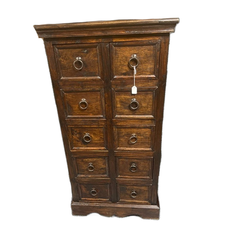 Massief Houten Apotheekkastje Met 12 Laden image 1