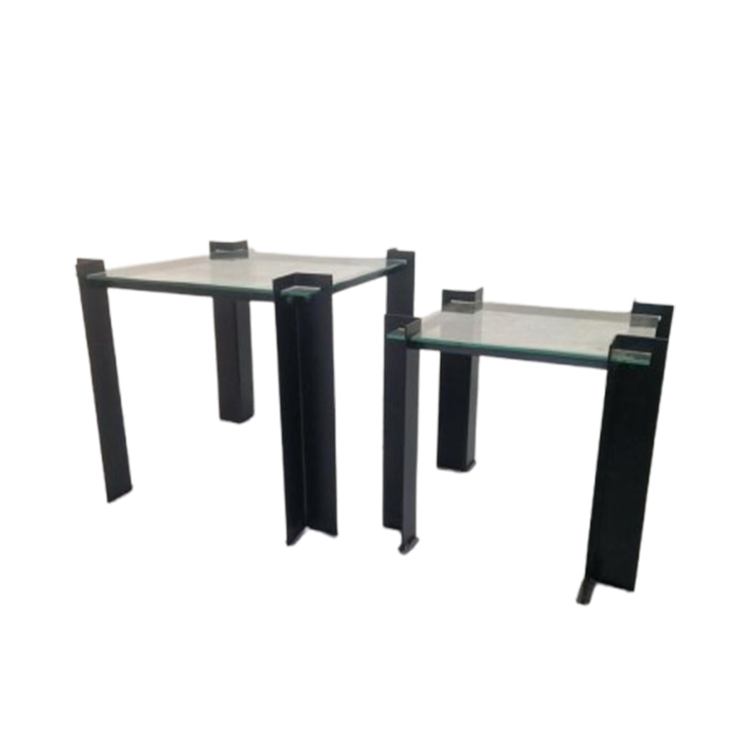 2 Postmoderne Nest Tafeltjes Jaren 80 Design. image 1