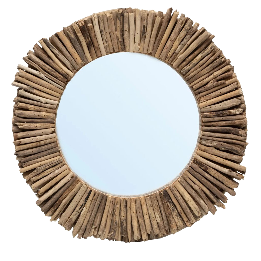 Bazar Bizar | De Driftwood Halo Spiegel - Naturel - M image 1