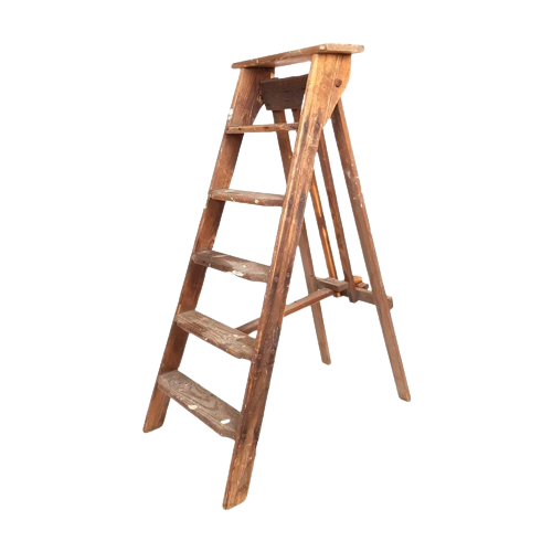 Vintage Houten Ladder Schilders Trap Overig Vintage Reliving
