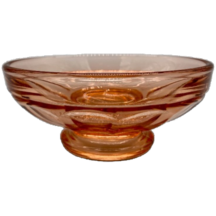 Art Deco Roze Persglas Schaaltje image 1