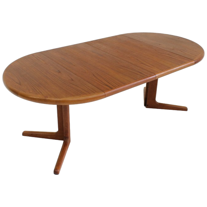 Vintage Deense Ronde Uitschuifbare Eettafel Teakhout Jaren 60 image 1