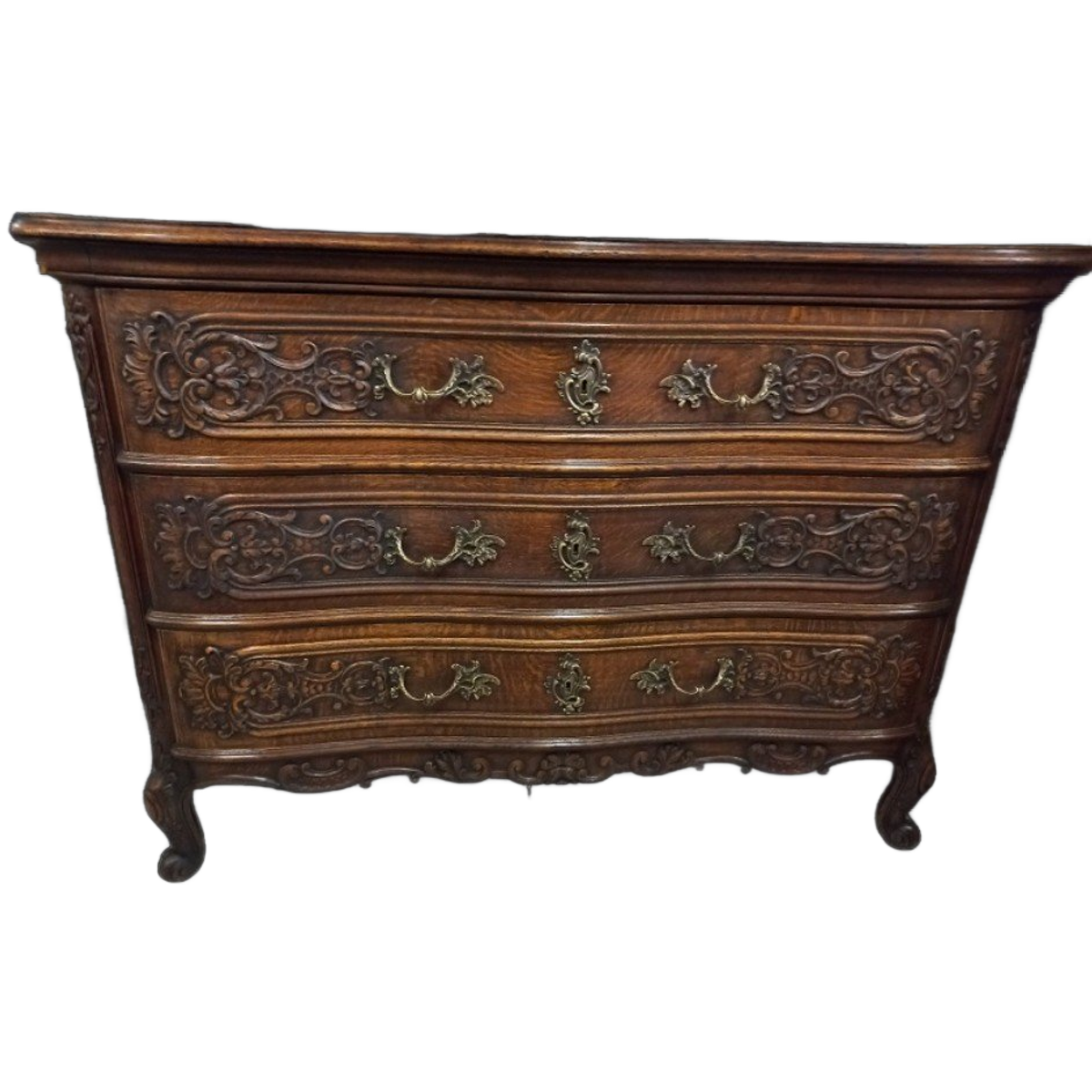 Louis Xv Commode In Massief Eikenhout image 1