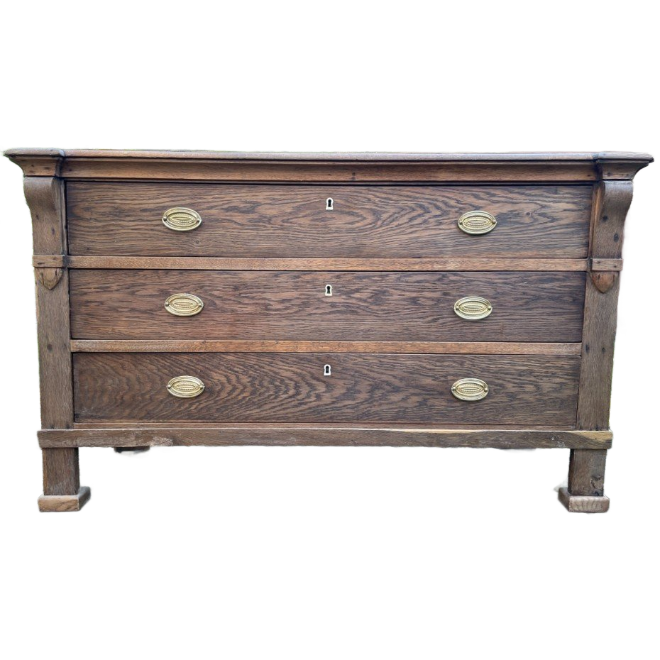 Oud Hollandse Dressoir Ladenkast Commode 154 Cm. image 1