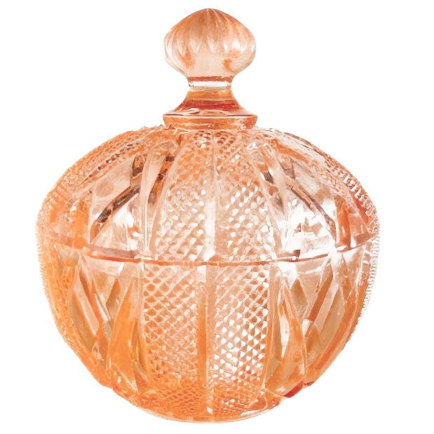 Artdeco Rosaline Kristallen Sieradendoos Roze 1930’s image 1