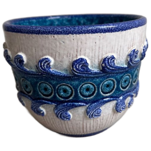 Vintage Keramiek Bloempot - Made In Italy - Fat Lava image 1