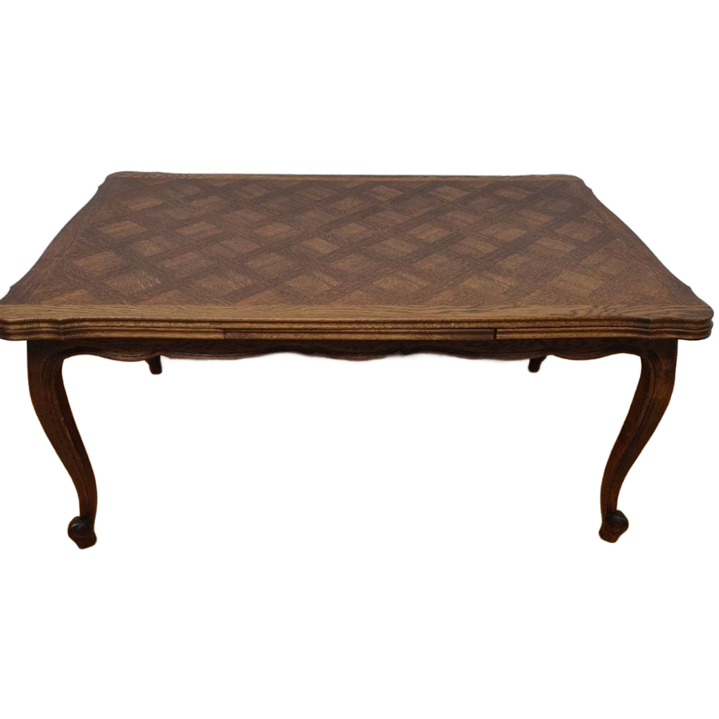 Vintage Antieke Houten Eettafel Eetkamertafel Tafel Uitschuifbaar 701 image 1