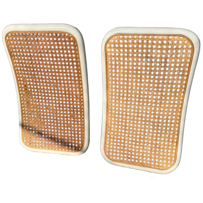 2x Marcel Breuer Cesca Stoel Rugleuning Wit image 1