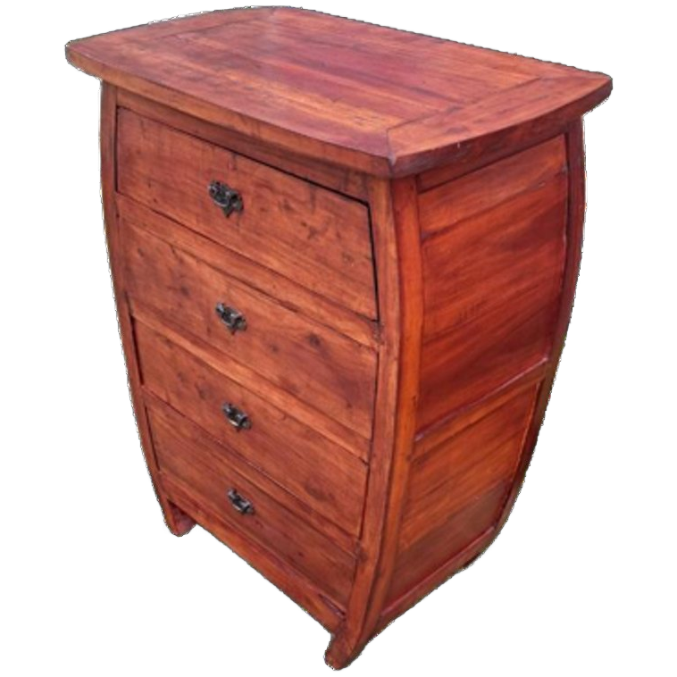 Unieke Teakhouten Ladenkast, Apothekerskast, Halkast image 1