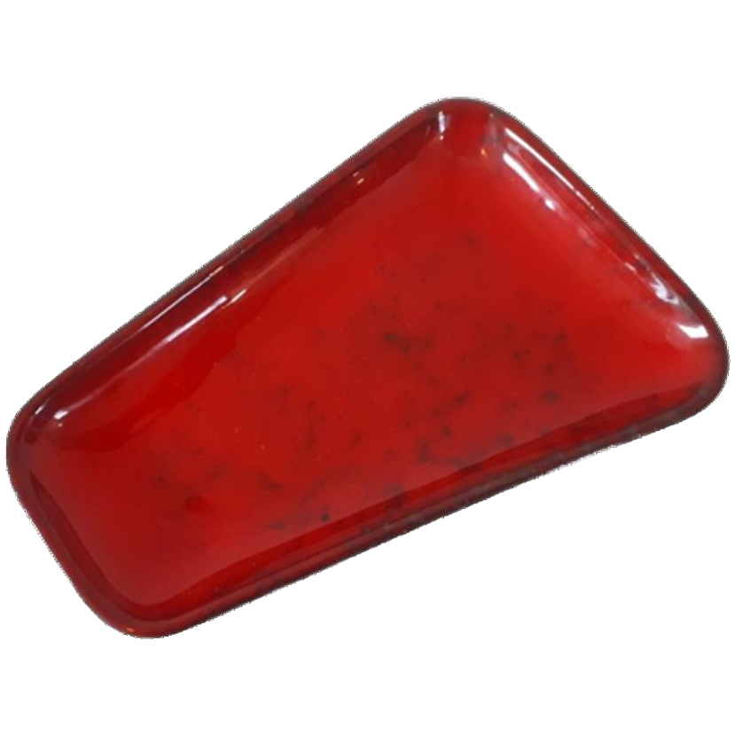 50's Rood Keramiek Schaaltje Fifties Schaal image 1