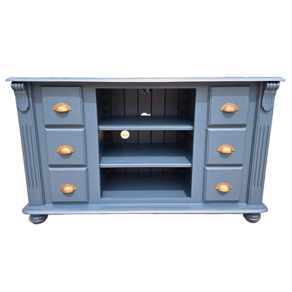 Grijze Grenen Ladekast Refurbished image 1