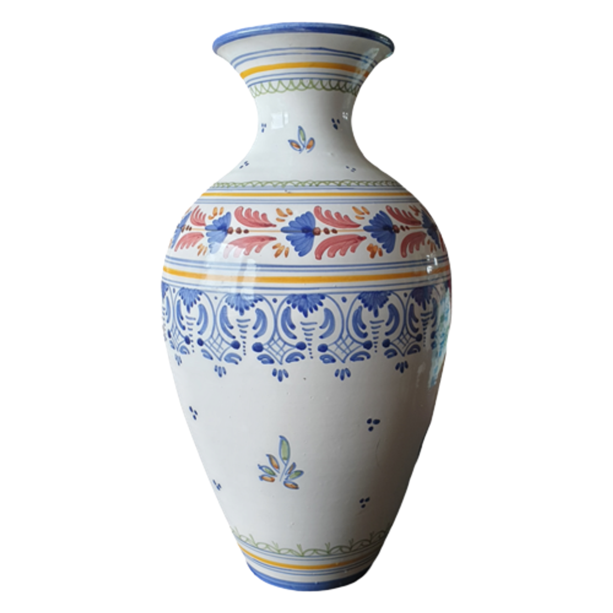Vintage Talavera Spaans Aardewerk Vaas Prachtig Beschilderd image 1