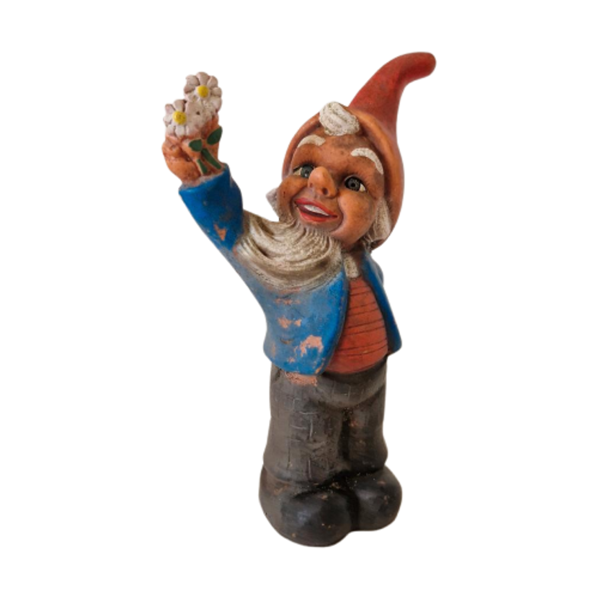 Vintage Tuinkabouter Kabouter Beeldje Rubber Beeld image 1