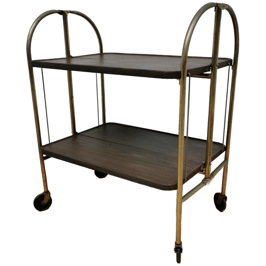 Opvouwbare Barcart Drankenkar Trolley Serveerwagentje image 1