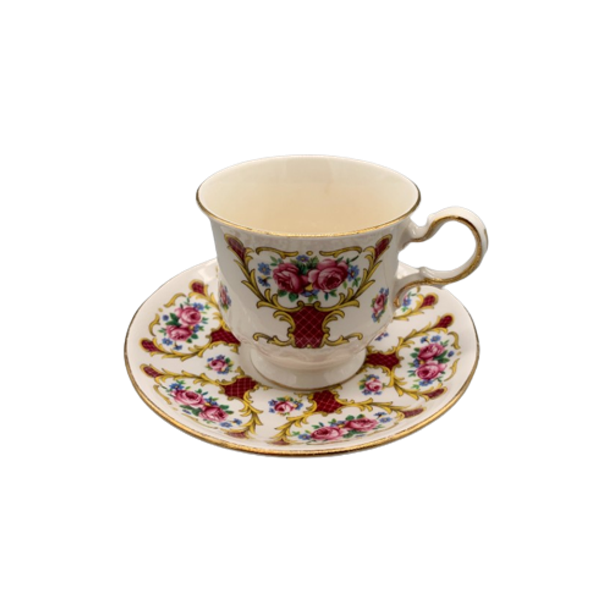 Queen Anne Bone China Kop En Schotel image 1