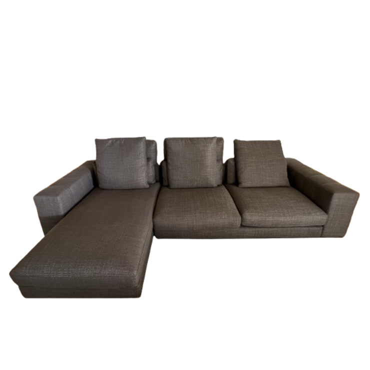 Voor De Snelle Beslissers ! Minotti Freeman Sofa Stof Cat H Bright 066 Bronze– Topstaat – Aankoopprijs €16.382 (mei 2024) image 1