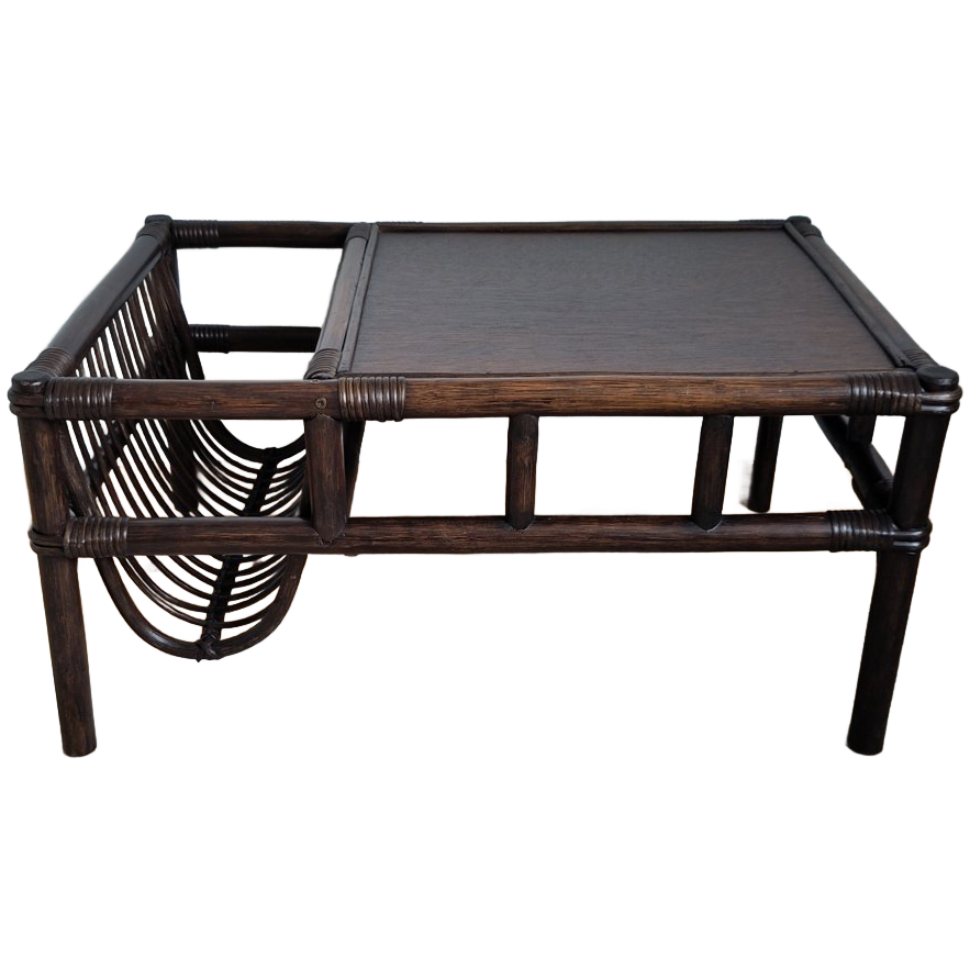 Rotan Manou Salontafel Met Lectuurmand image 1