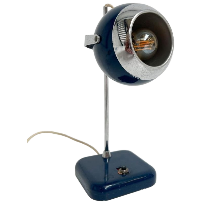 Blauwe Space Age Tafellamp, 1960's image 1