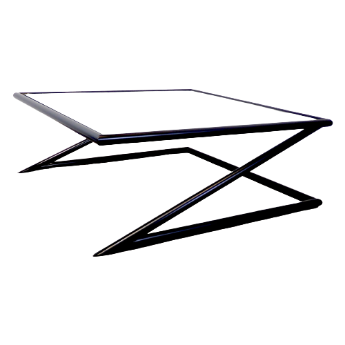 Geometric Sculptural Z-Table By Harvink, 1980S image 1