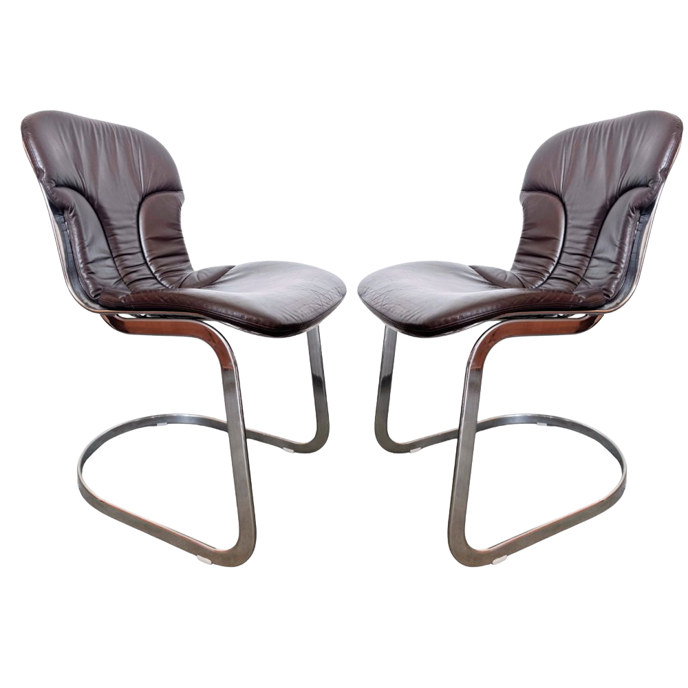 Set Design C2 Stoelen Van Willy Rizzo Voor Cidue Italy image 1