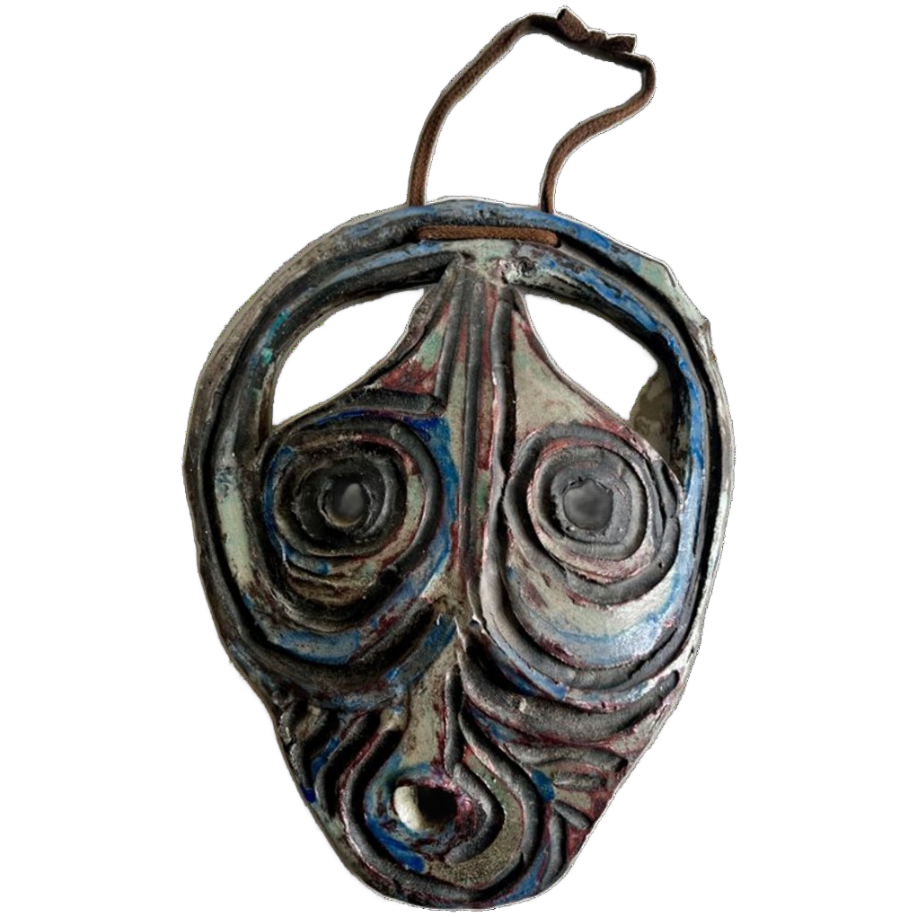 Vintage Keramisch Masker image 1