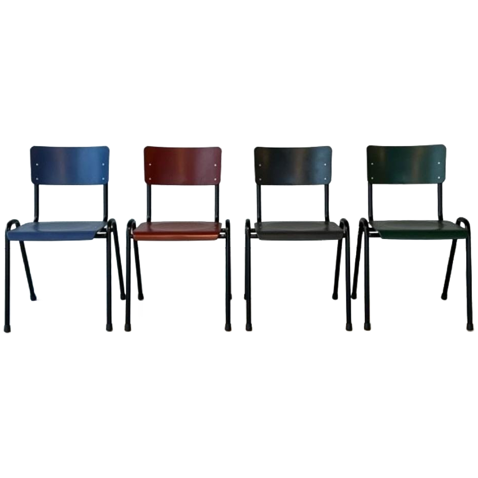 Retro Eettafelstoelen Nieuw Schoolstoel Stapelstoel Prijs Ps image 1