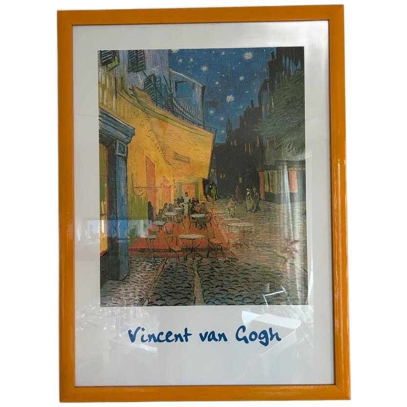 Grote Vintage Kunstposter Van Gogh (Arles) In Gele Lijst image 1