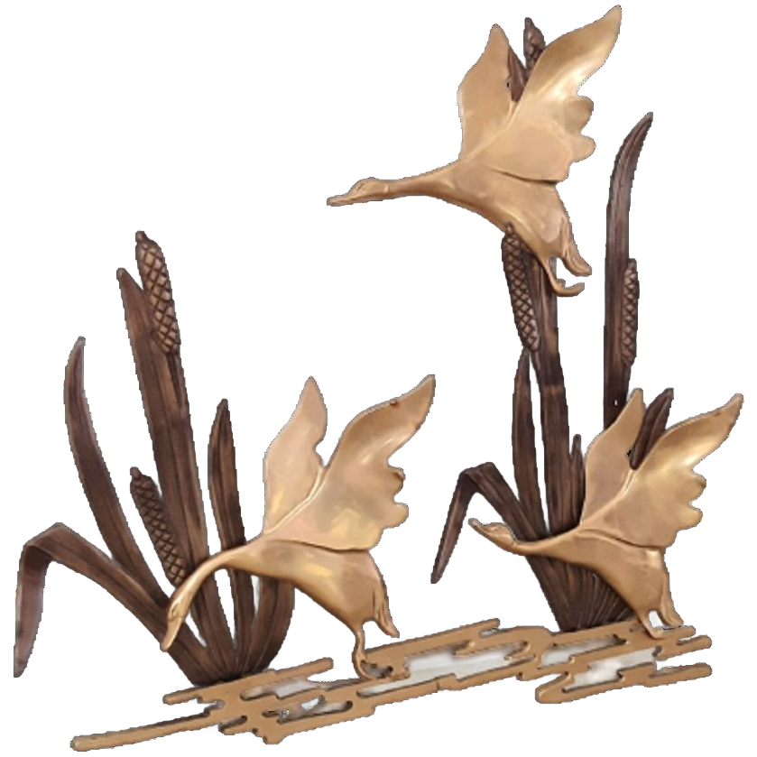 Ng19 – Bijan Bahar – Brass Sculpture – Birds image 1