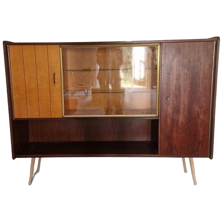 Vintage Mid Century Jaren 50 Highboard Design image 1