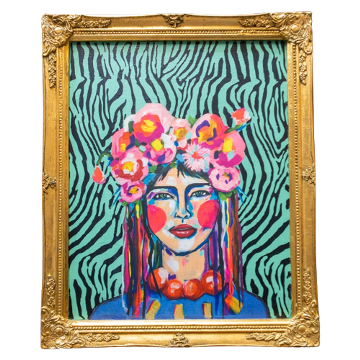 Restyled Lijst Met Vrolijke Vrouw image 1