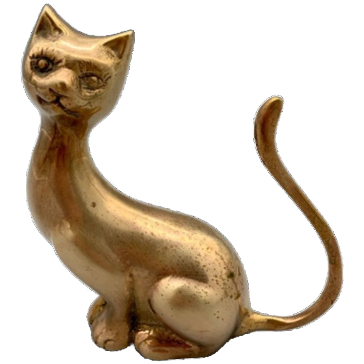 Grote Messing Poes image 1