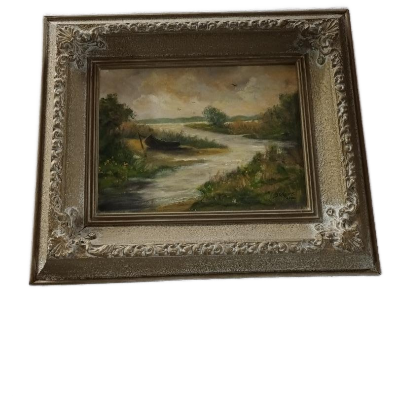 Olieverf Op Doek Rivier image 1