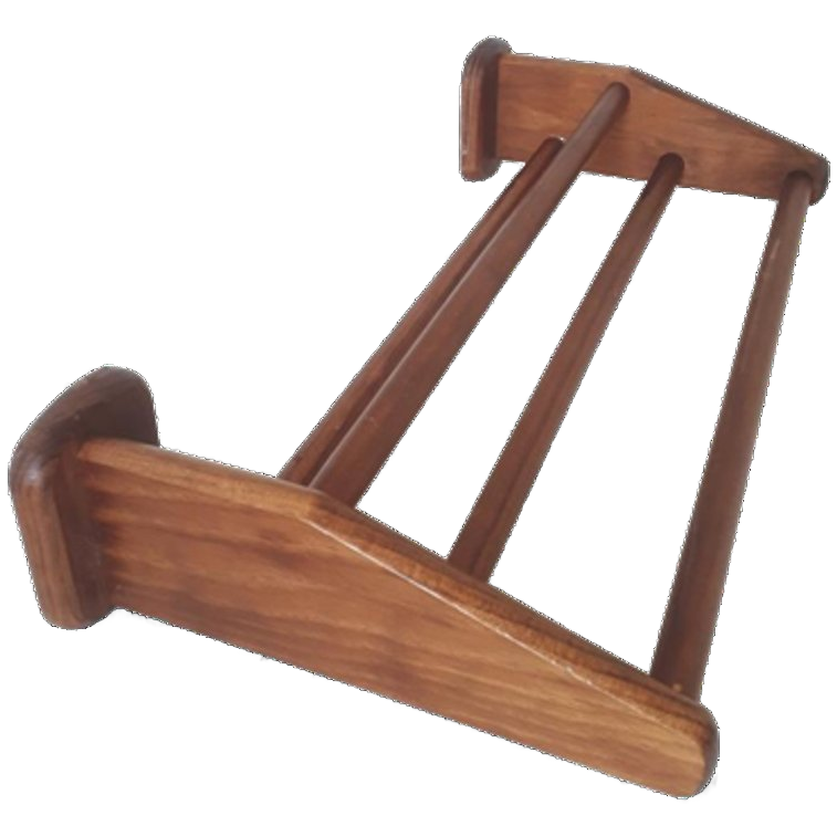 Vintage Pannerek Houten Keukenrek Piet Zwart Stijl image 1