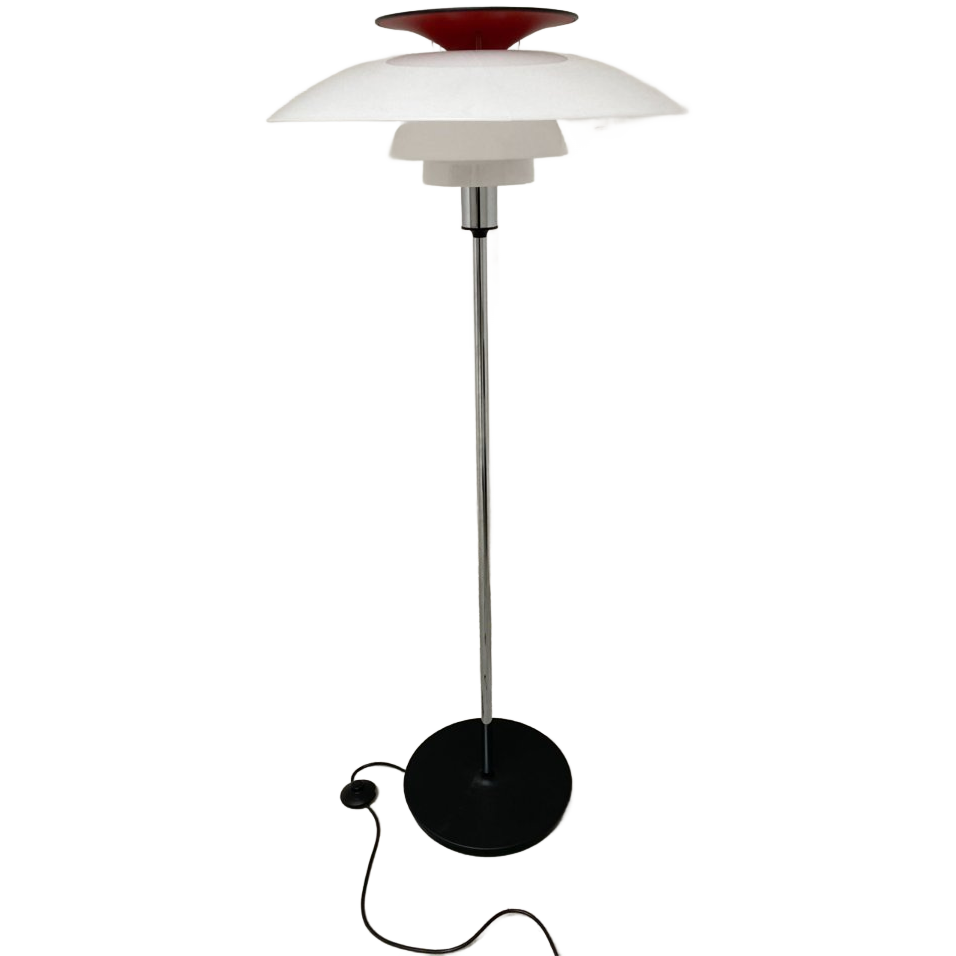 Louis Poulsen Ph 80 Vloerlamp Wit Rood image 1