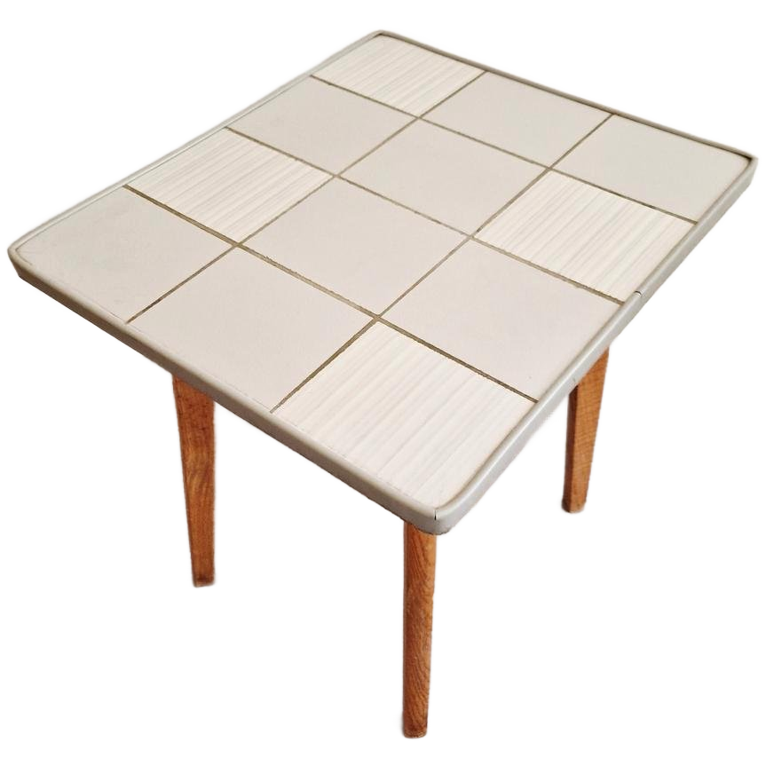 Vintage Salontafel Bijzettafel Formica Jaren 50 Plantentafel image 1