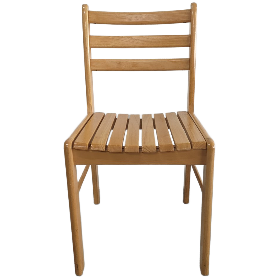 Set (van 4) Scandinavische Beukenhouten Eetkamerstoelen image 1