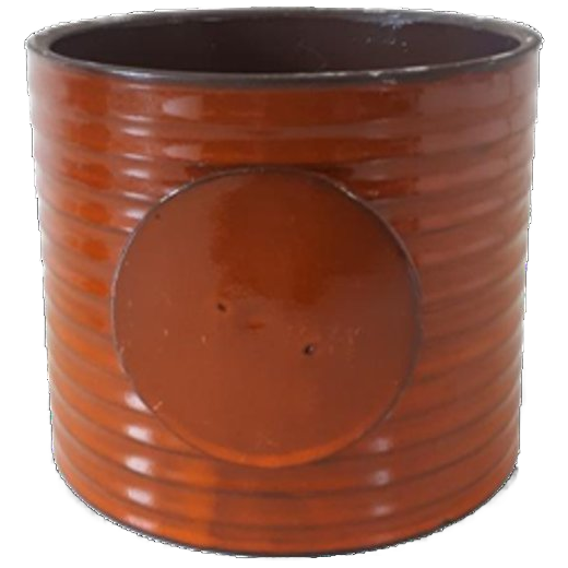 Vintage Oranje Bloempot image 1