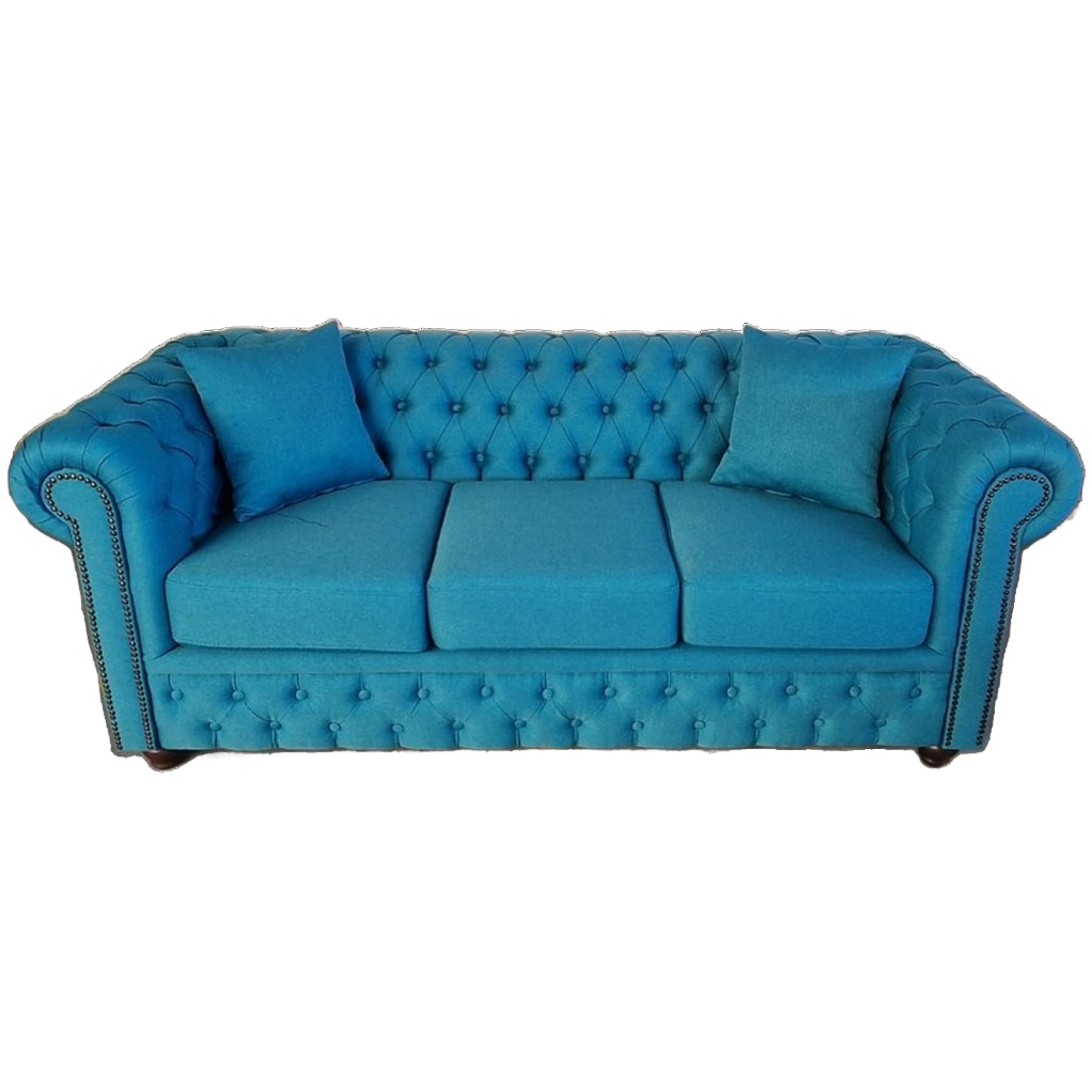 Chesterfield Bank Bahama Oceaanblauw (3-zits) image 1