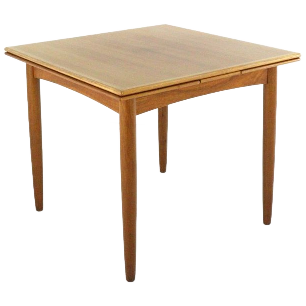 Compacte Vierkanten Verlengbare Vintage Eettafel image 1